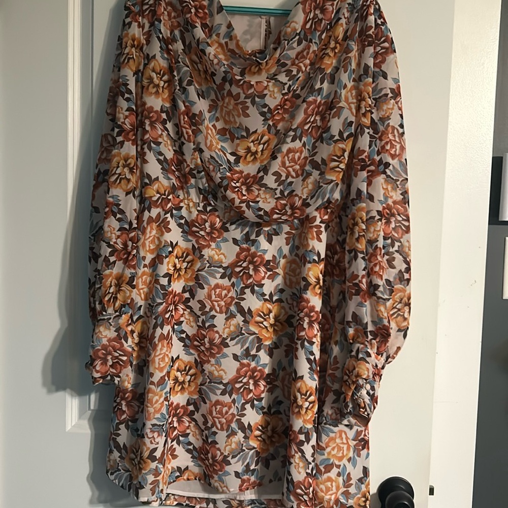 Flower mix dress xl
